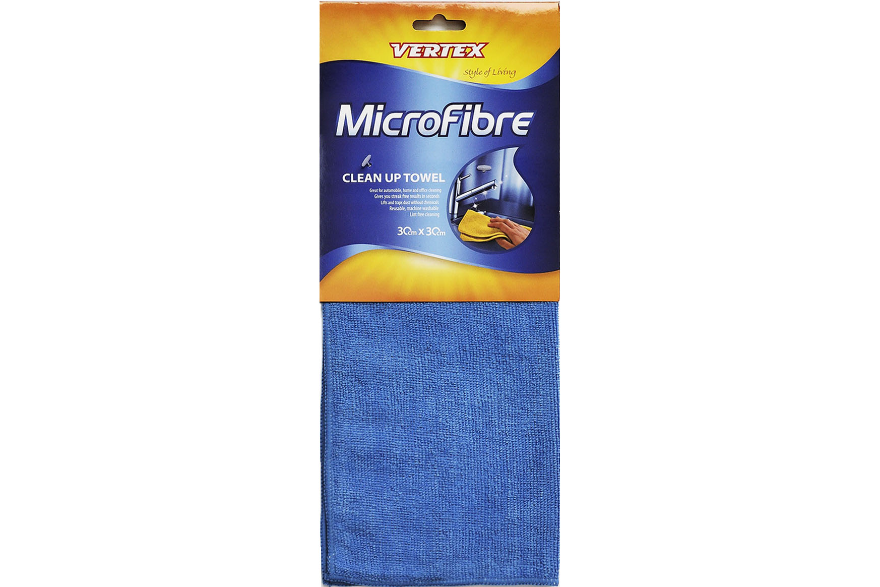 Laveta microfibra - Prosop universala Albastru inchis - 30x30 cm - MC-001/SS23(SC11) (200)