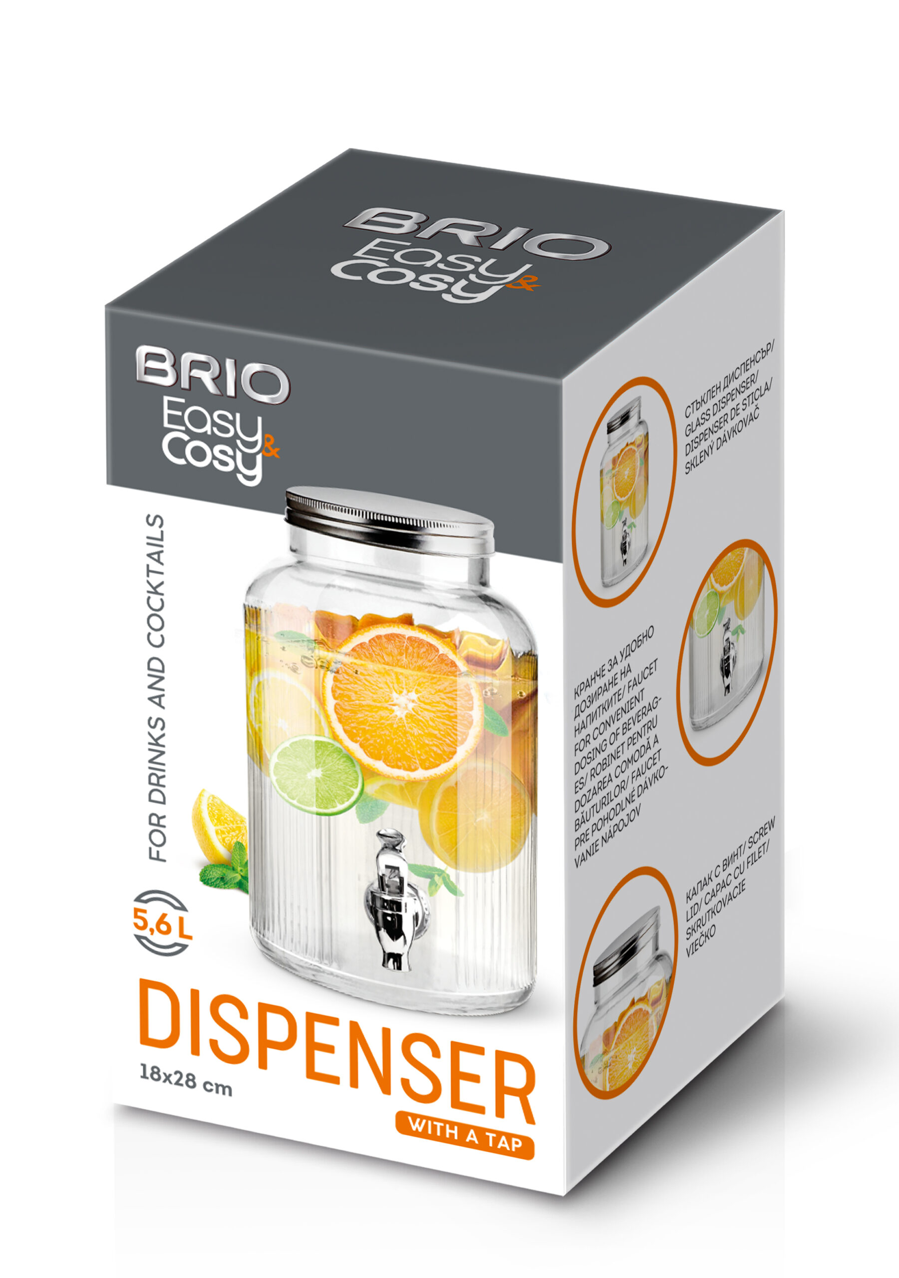 BRIO SAFE STORE - Recipient pentru limonada cu robinet 5,6 L (6) - imagine 3