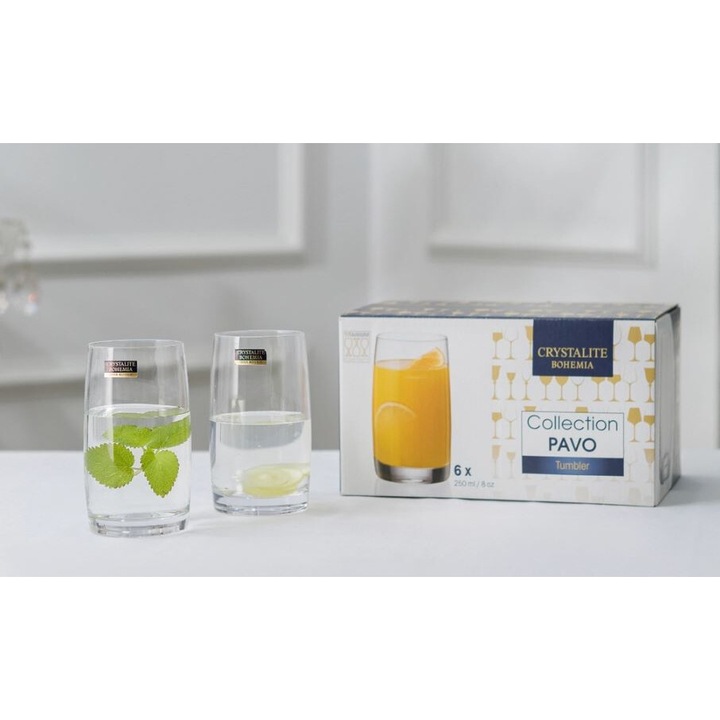 Pavo - Set 6 pahare apa 380 ml - imagine 3